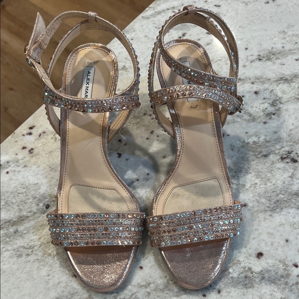Alex Marie Women's Sparkling Heels - Gold and Silver